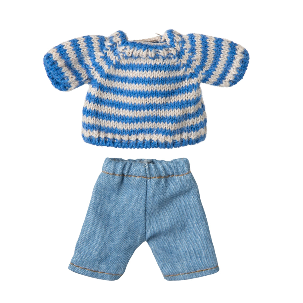 Maileg Knitted Sweater and Pants Big Brother Mouse