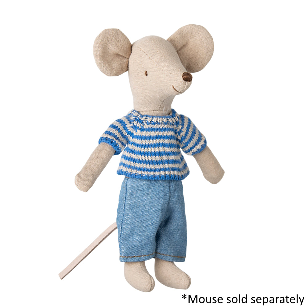 Maileg Knitted Sweater and Pants Big Brother Mouse