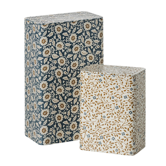 Maileg Metal Box Flowers Set 2 pack