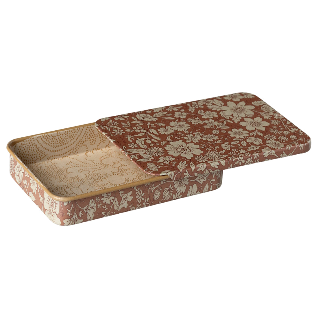 Maileg Metal Box Sliding Lid Blossom Heather