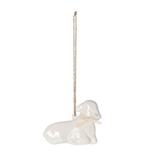 Maileg Metal Ornament Lamb Off White