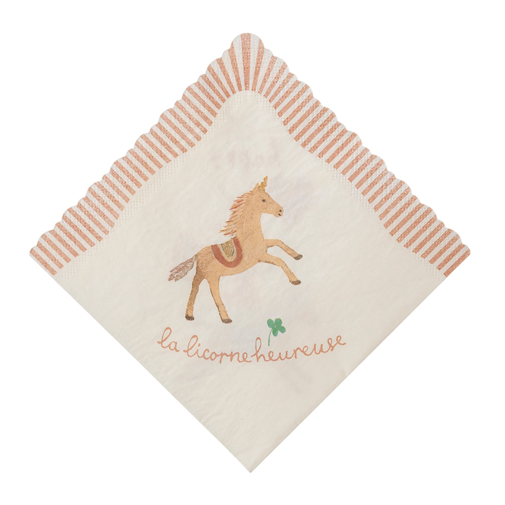 Maileg Napkin Happy Birthday Unicorn