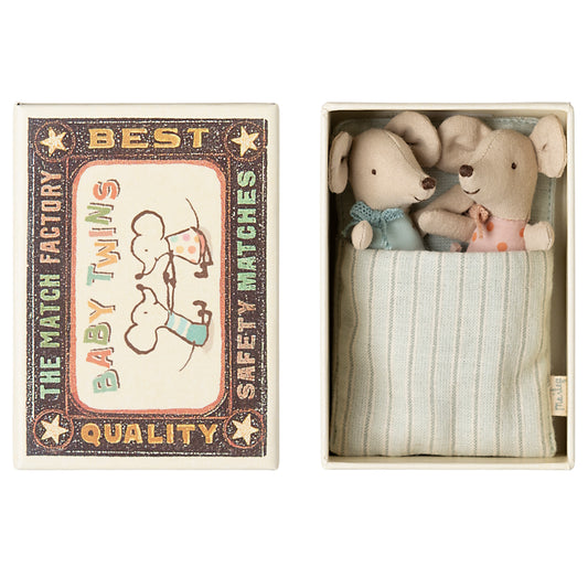 Maileg Twins Baby Mice in Matchbox 2025