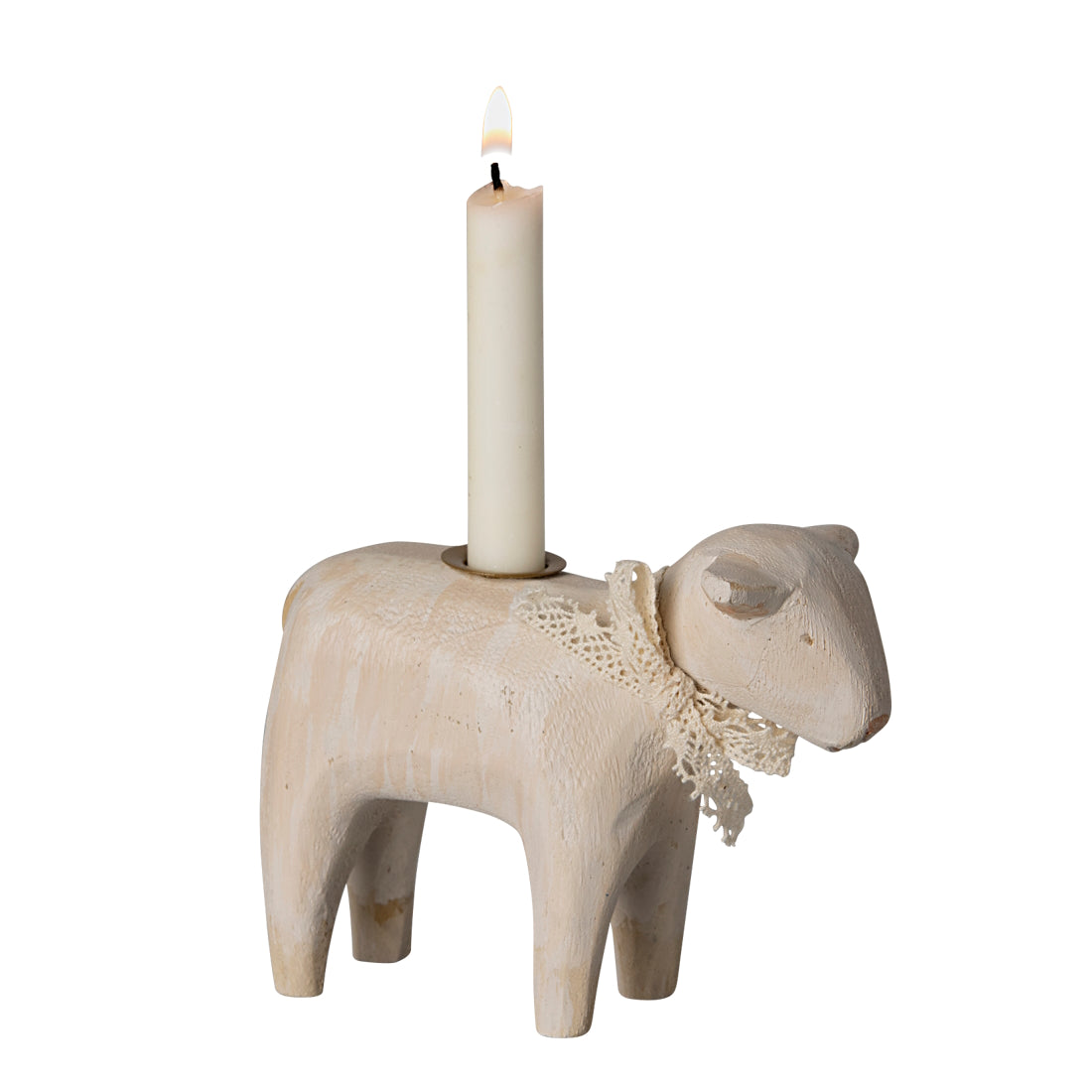 Maileg Candle Holder Lamb off-white