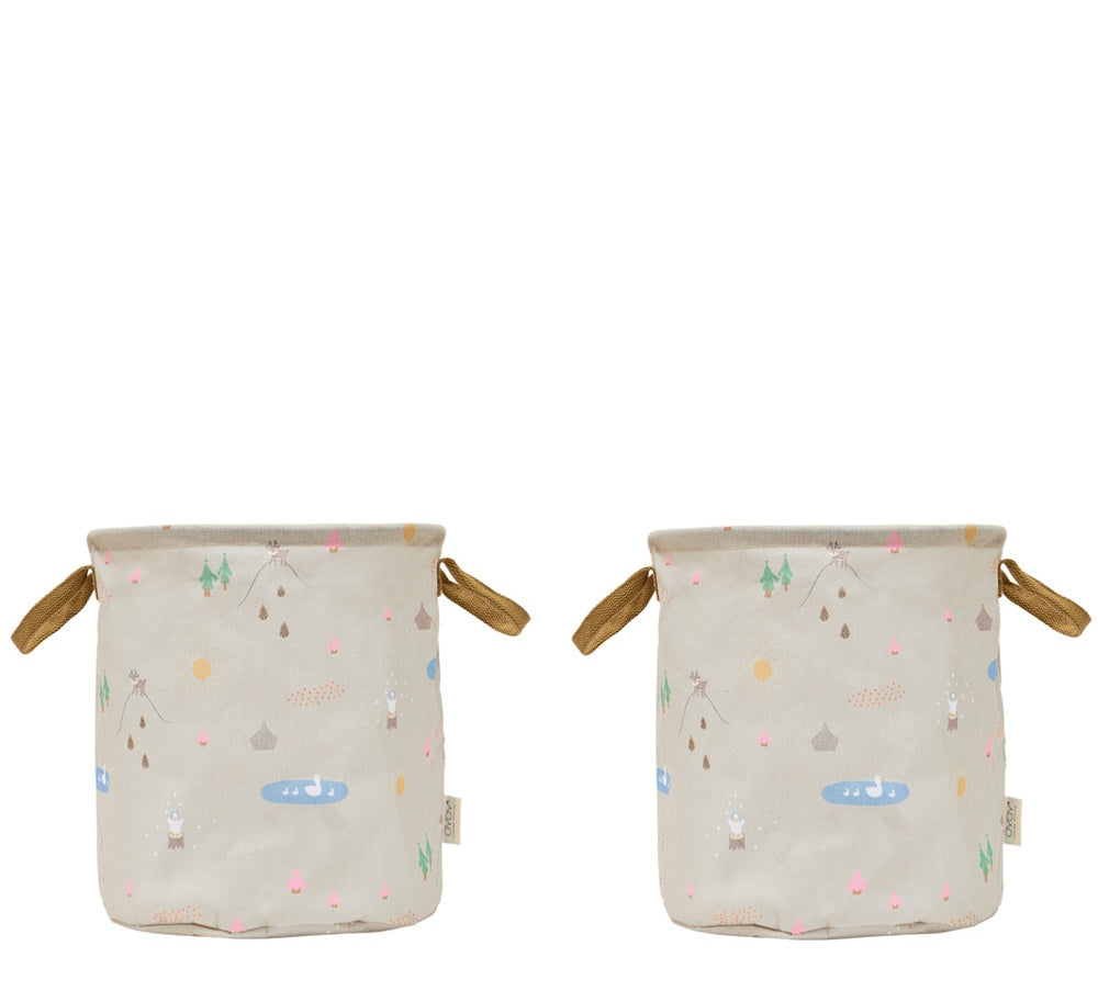 OYOY Deer & Duck Storage Basket 2 pack