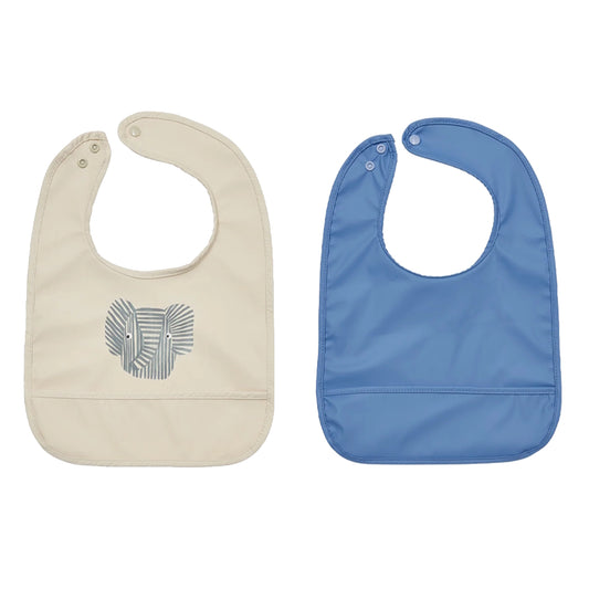 OYOY Erik Elephant Bib Pack of 2