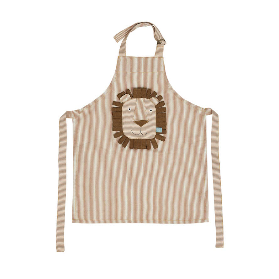 OYOY Striped Denim Lion Apron