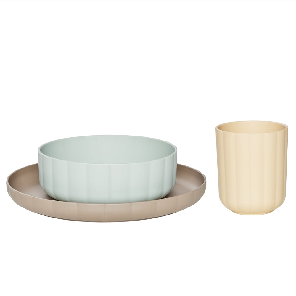 OYOY Pullo Tableware Set Taupe