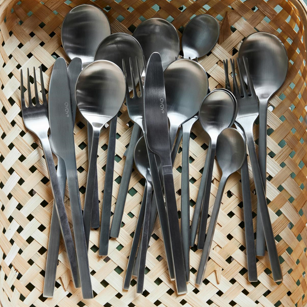 OYOY Yuka Spoon Steel 4pack