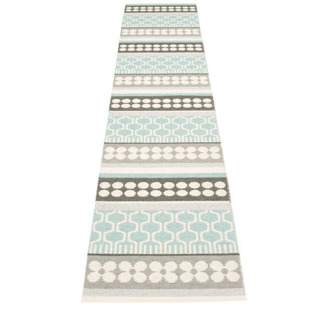 Pappelina Rug Asta Turquoise