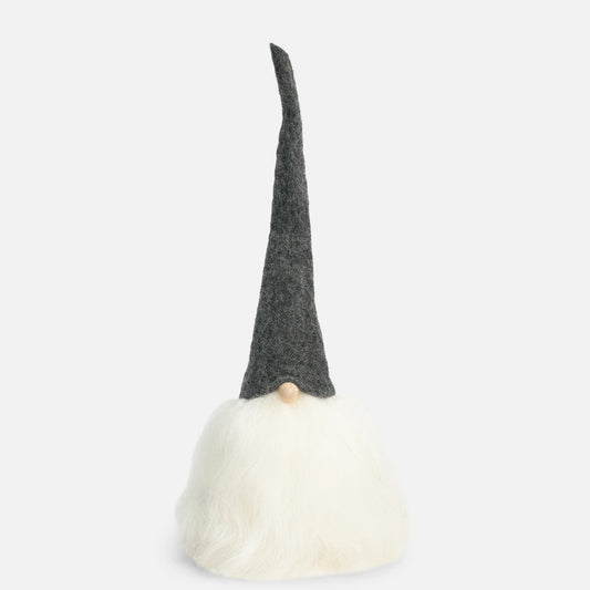 Santa Lrg grey hat white beard