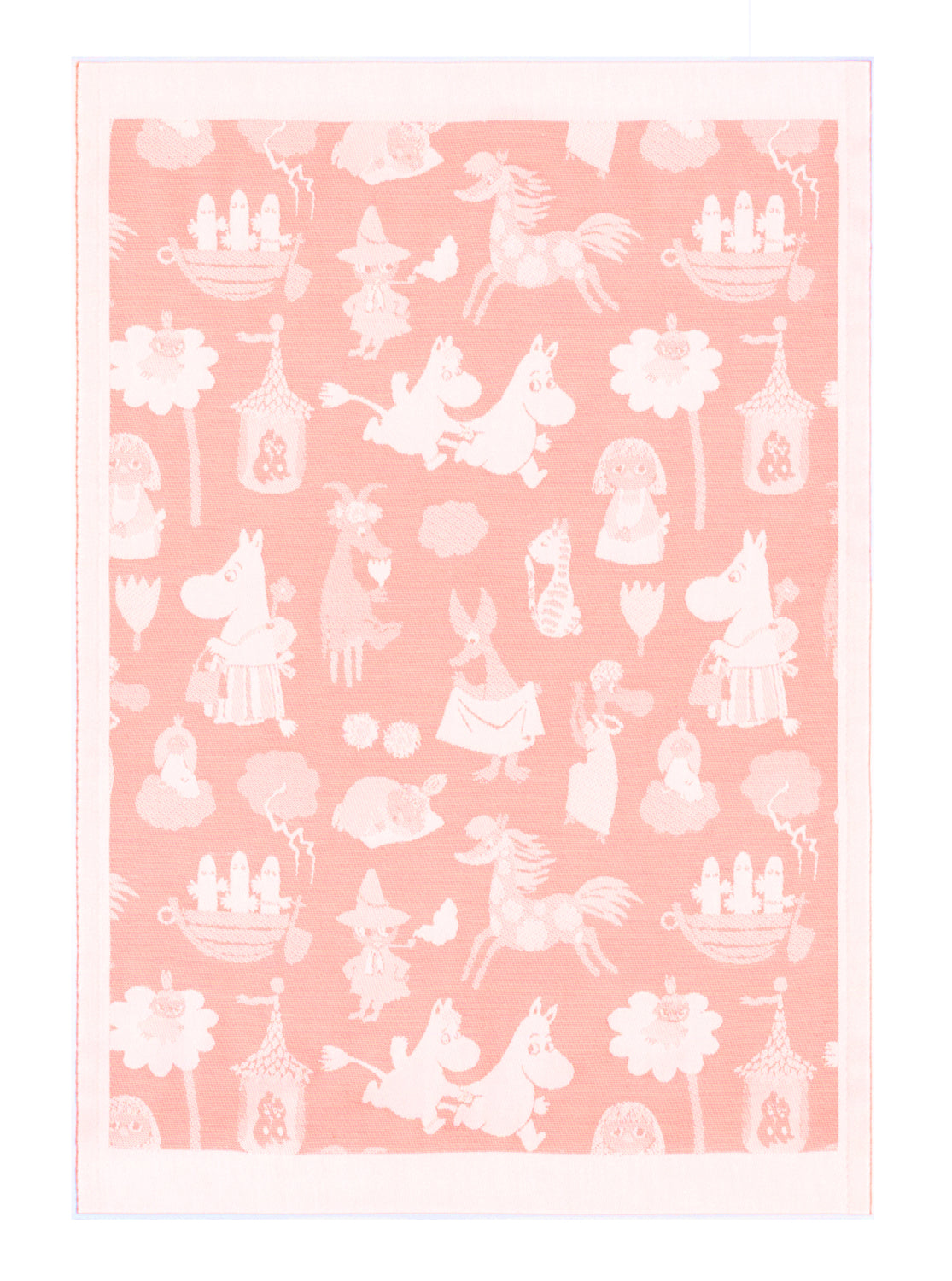 Ekelund Moomin Valley Organic Cotton Baby Blanket Pink