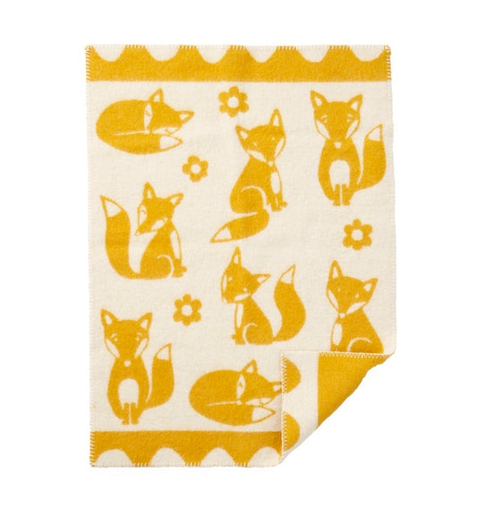 Klippan Fox Baby Wool Blanket