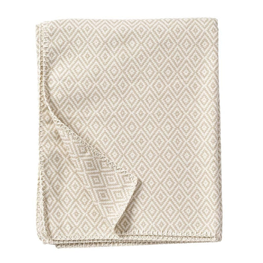 Klippan Stella Organic Cotton Blanket Beige