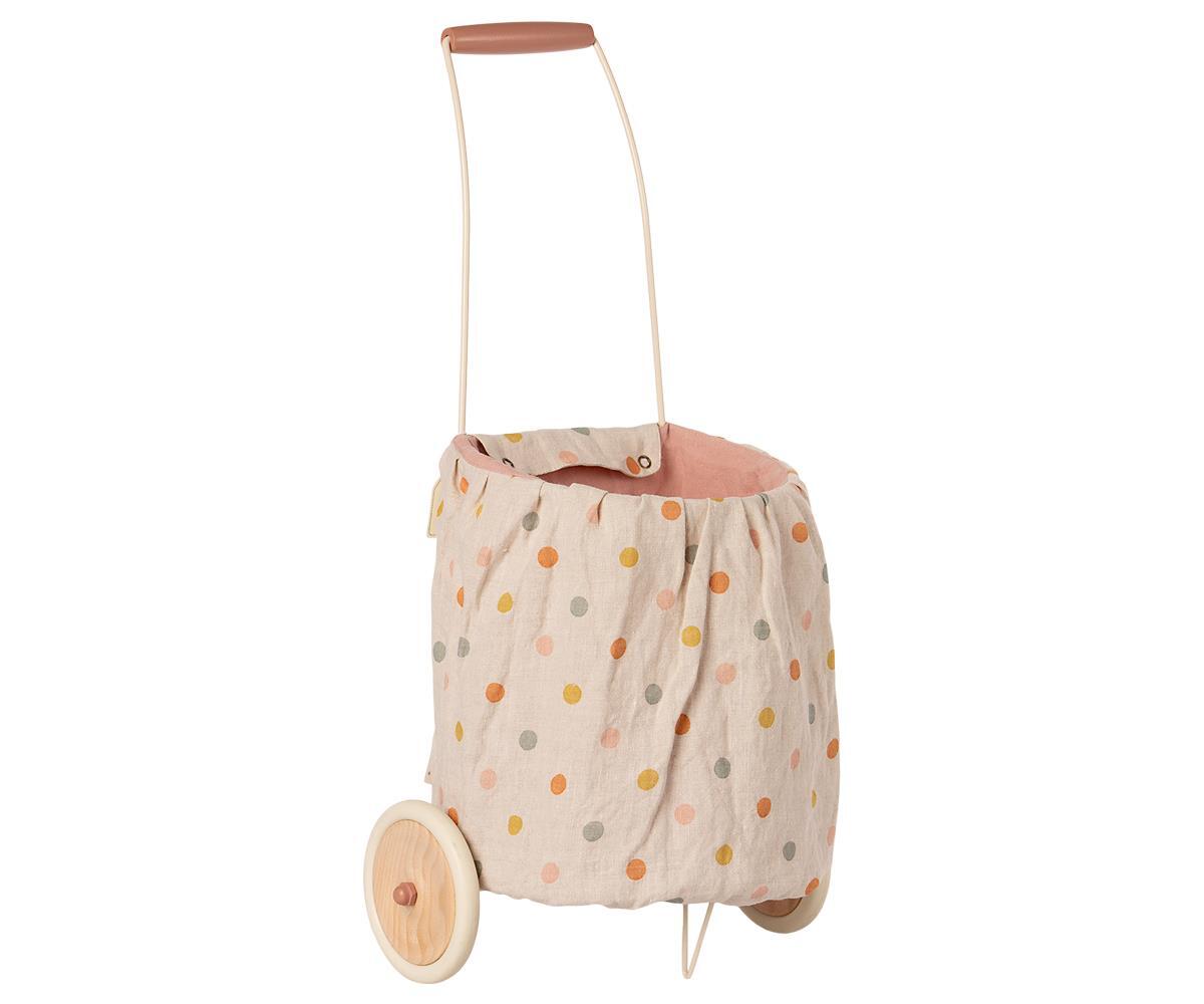 Maileg Trolley Multi Dots Rose