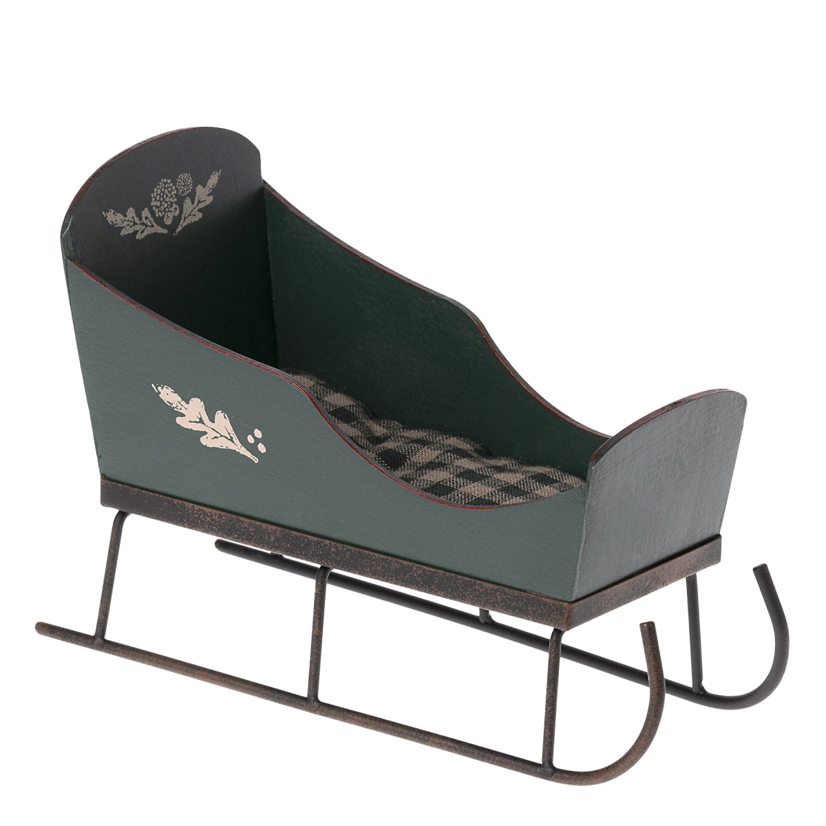 Maileg Sleigh for Mini Pixy green