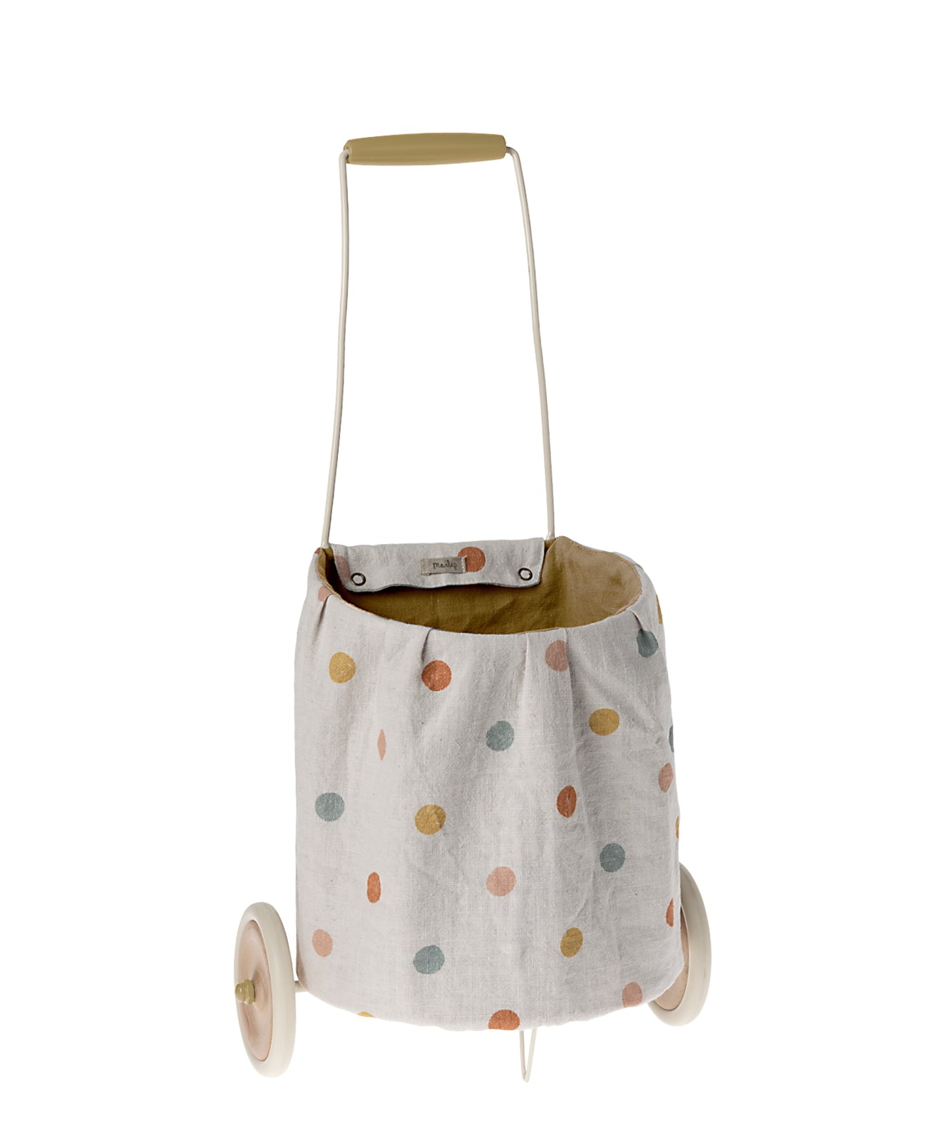 Maileg Trolley  Multi Dots Yellow