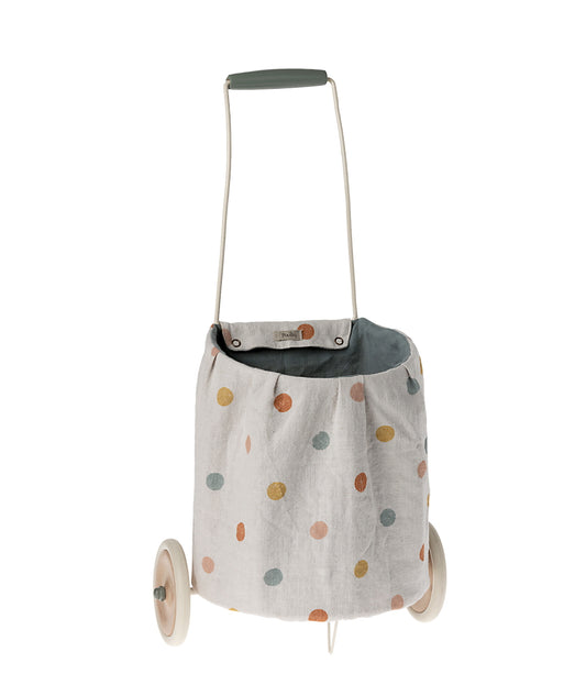 Maileg Trolley Multi Dots Blue