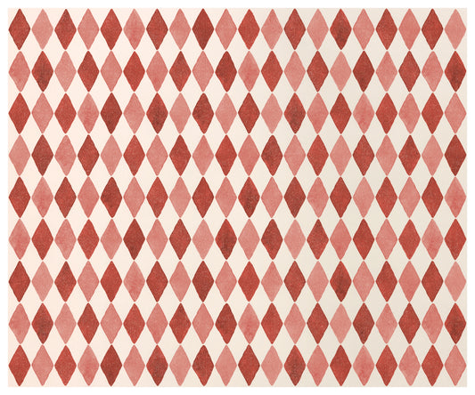 Maileg Gift wrap Harlequin Red 10m