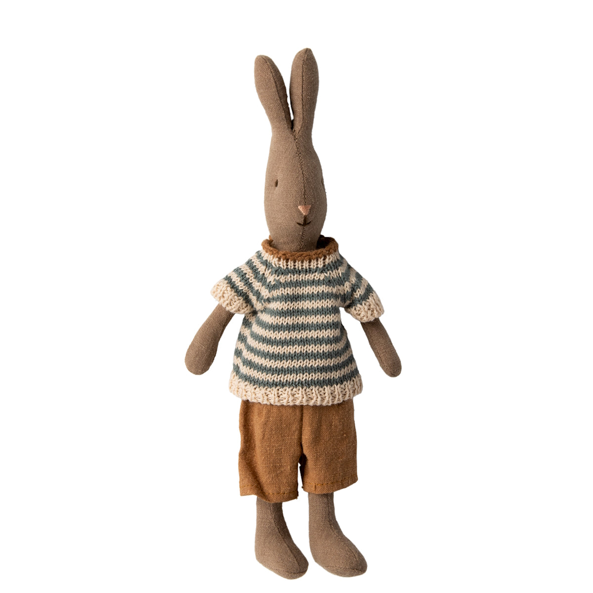 Maileg Rabbit Size 1 Brown Shirt And Shorts