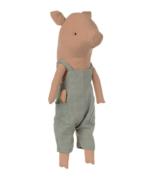 Maileg Pig in Overalls