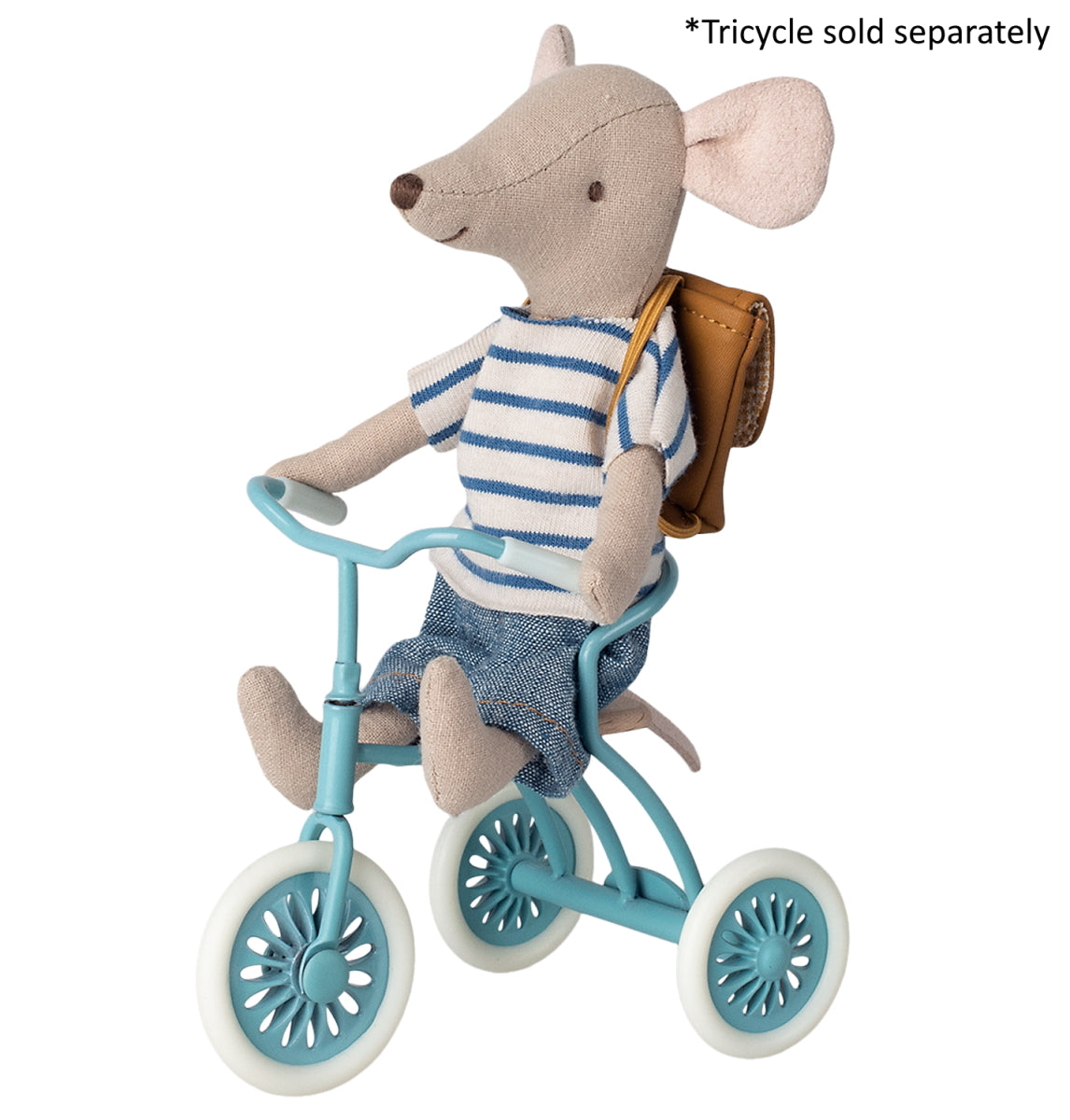 Maileg Mouse Tricycle Big Brother with Bag