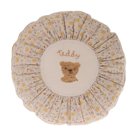 Maileg Cushion Round Small Teddy Flower