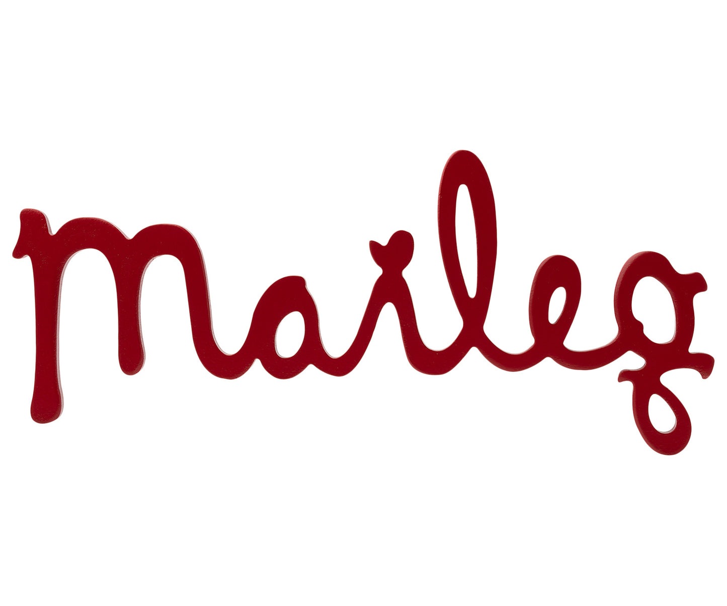 Maileg Wooden Logo Red