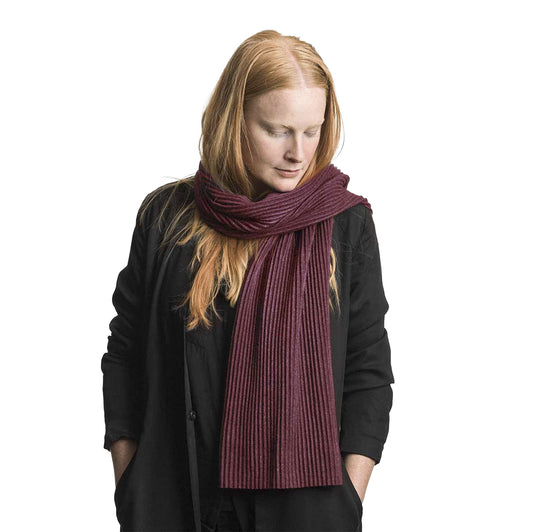 Design House Stockholm Pleece Scarf 30x140 Bordeaux