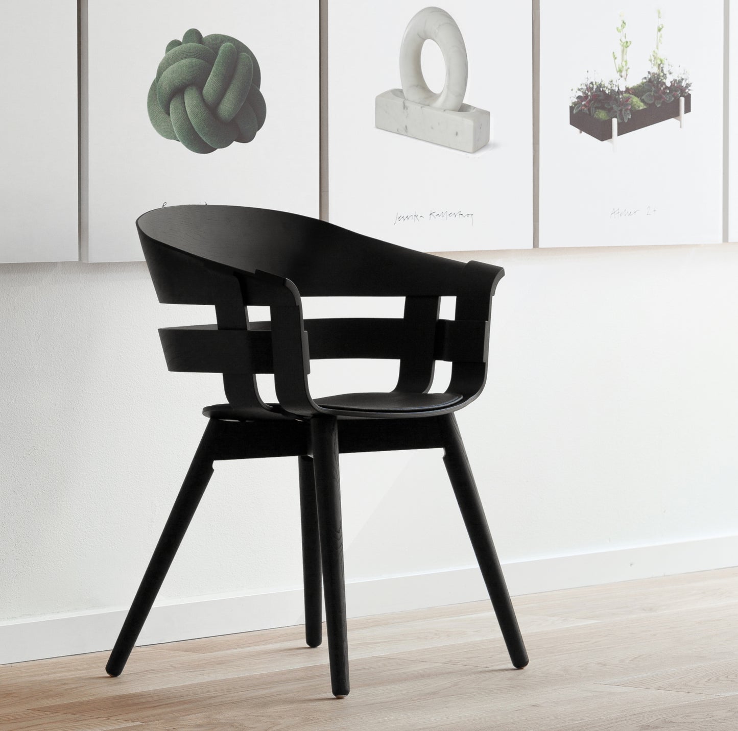 Design House Stockholm Wick Chair Black Ash