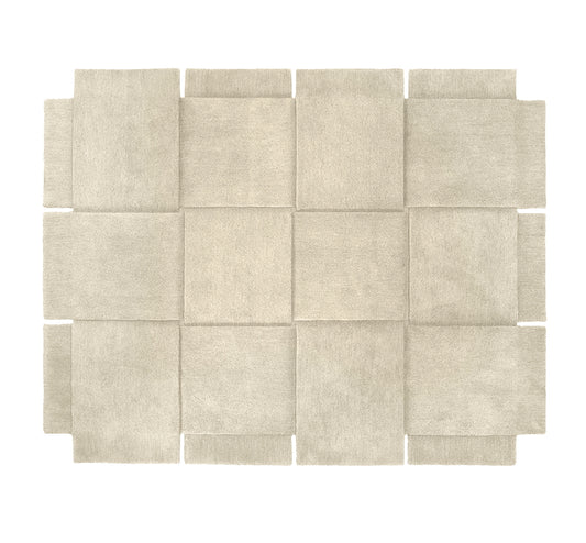 Design House Stockholm Basket Rug Wool 185x240 Beige