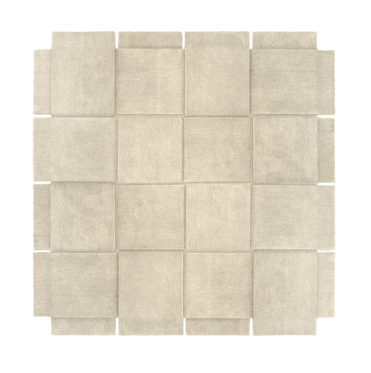 Design House Stockholm Basket Rug Wool 245x245 Beige