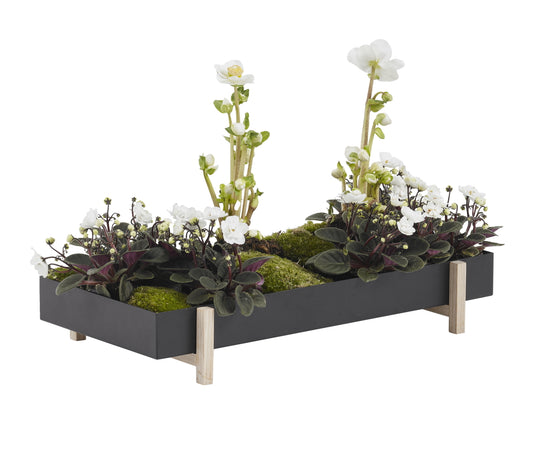 Design House Stockholm Botanic Tray Planter Metal-Ash