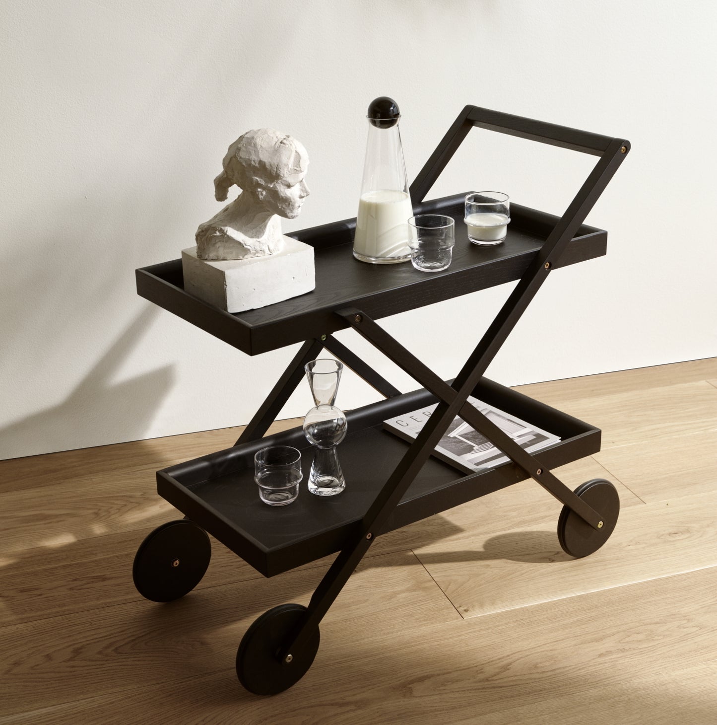 Design House Stockholm Exit Tea Trolley Stained Black