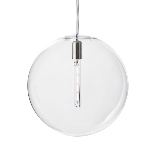 Design House Stockholm Luna Pendant Lamp Large Clear 40cm with bulb