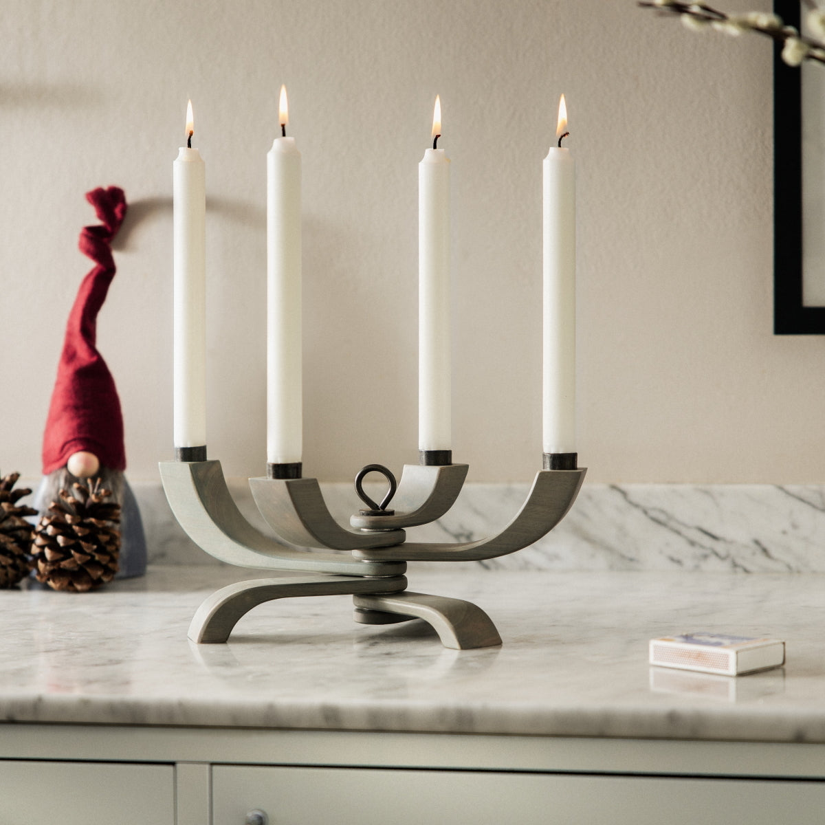 Design House Stockholm Nordic Light Candle Holder 4 grey