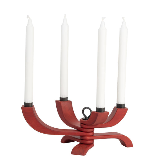 Design House Stockholm Nordic Light Candle Holder 4 red