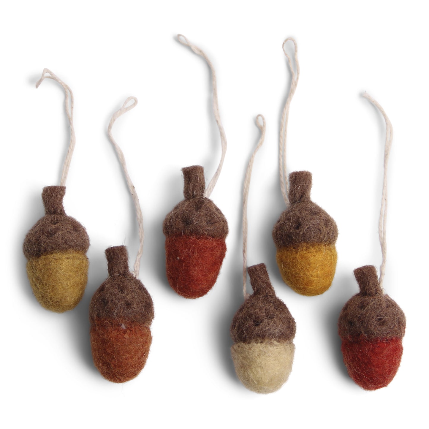Gry & Sif Acorn Decoration rust red 6pk