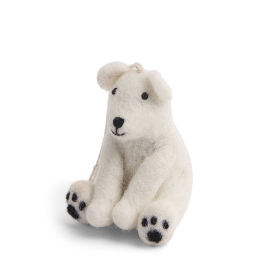 Gry & Sif Polar Bear Felt Decoration