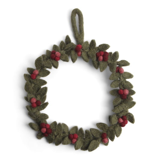 Gry & Sif Wreath with Red Berries Small