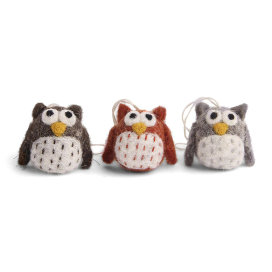 Gry & Sif Owls Mini 3pk Natural