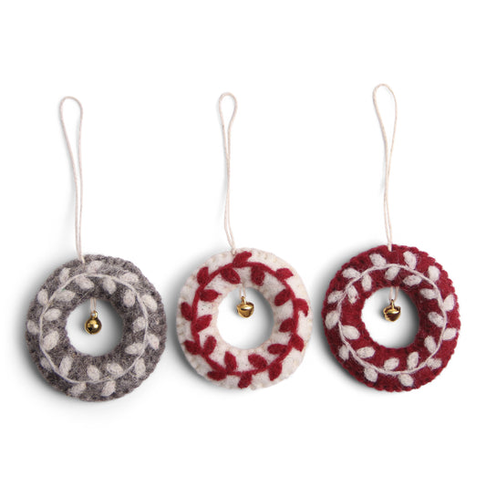 Gry & Sif Wreath Mini Ornament 3pk