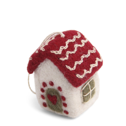 Gry & Sif Christmas House Mini Felt Decoration