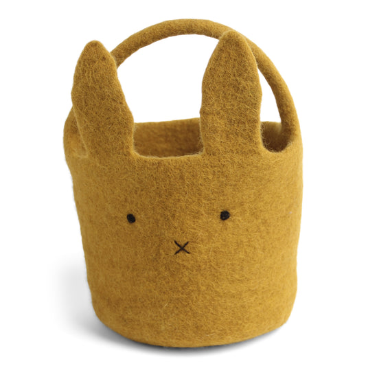 Gry & Sif Bunny Basket Big ochre