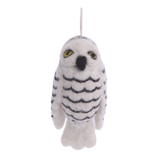 Gry & Sif Snow Owl Felted Decoration