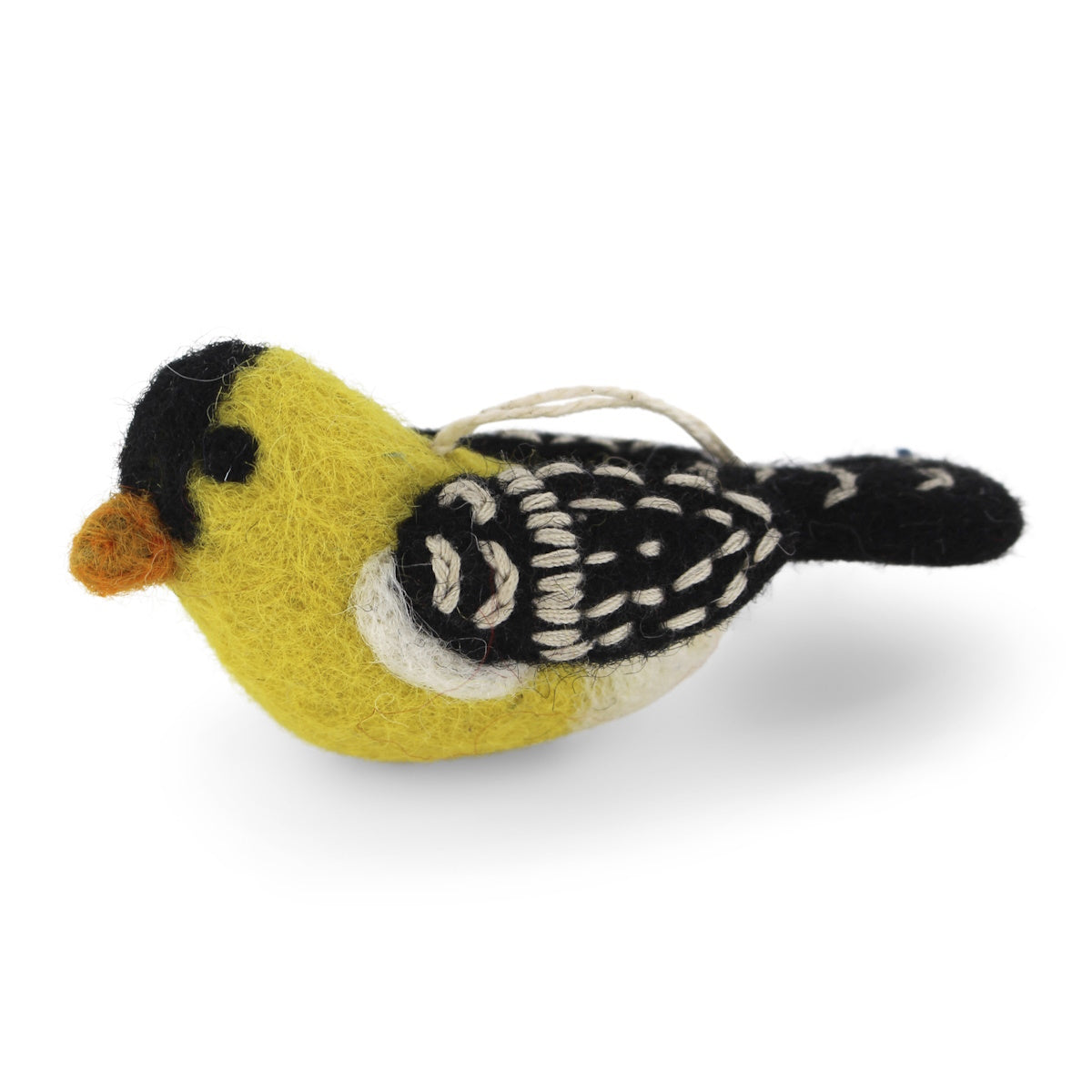 Gry & Sif Gold Finch Bird Felt Decoration