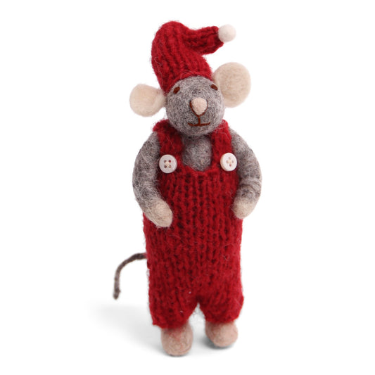 Gry & Sif Mouse Boy Small Grey w/Red Pants