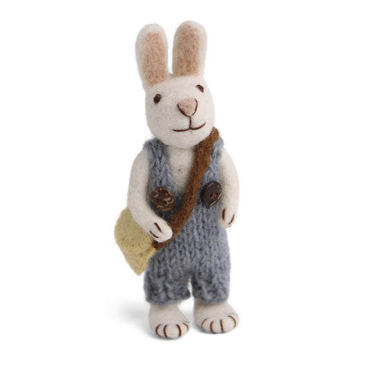 Gry & Sif Bunny Small White blue pants & bag