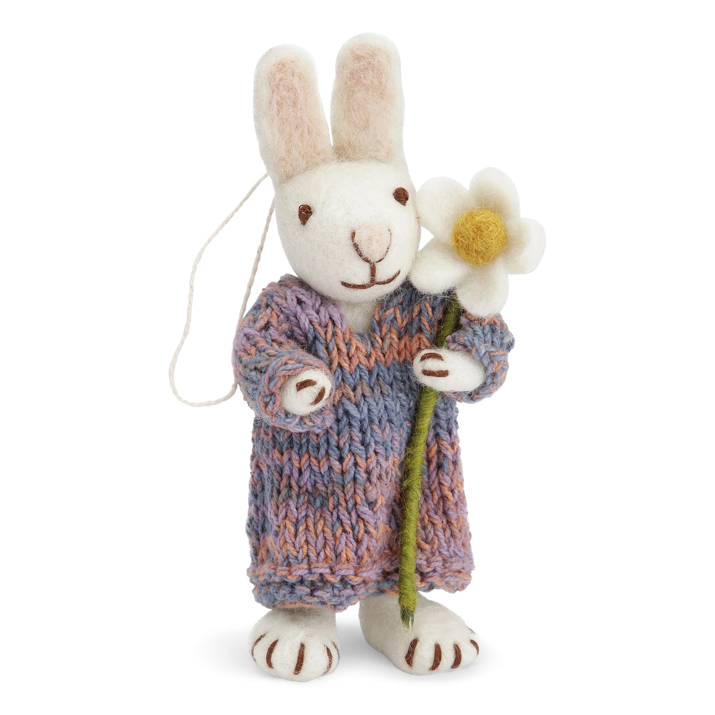 Gry & Sif Bunny Small White multi dress & daisy