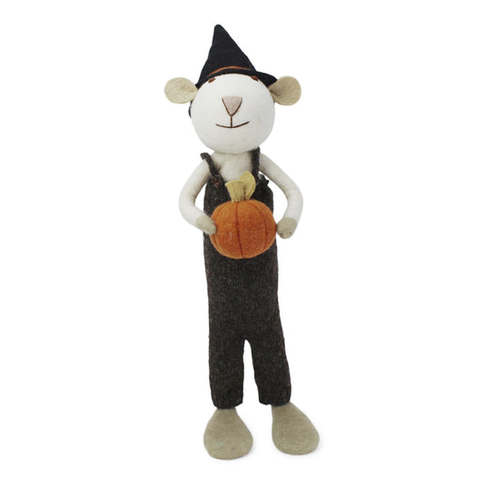 Gry & Sif Mouse Boy Big White w/Pumpkin